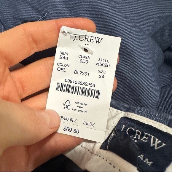 J crew overcast blue 9" flex chino short - Picture 4 of 4